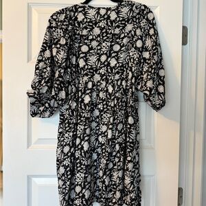 Black and White Floral Dress